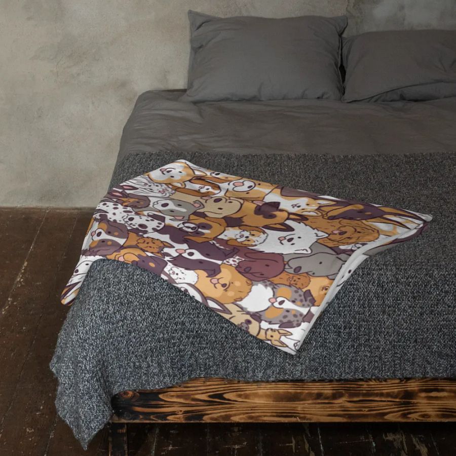 Whimsical Dogs Throw Blanket product image (11)