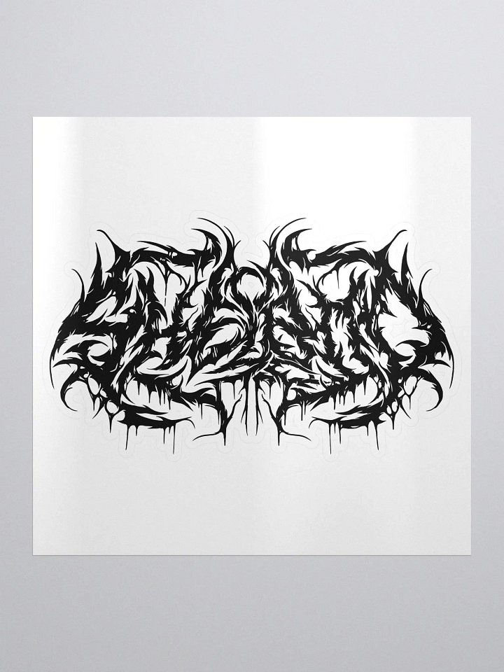 shelBOO Metal Logo Sticker - Black product image (1)