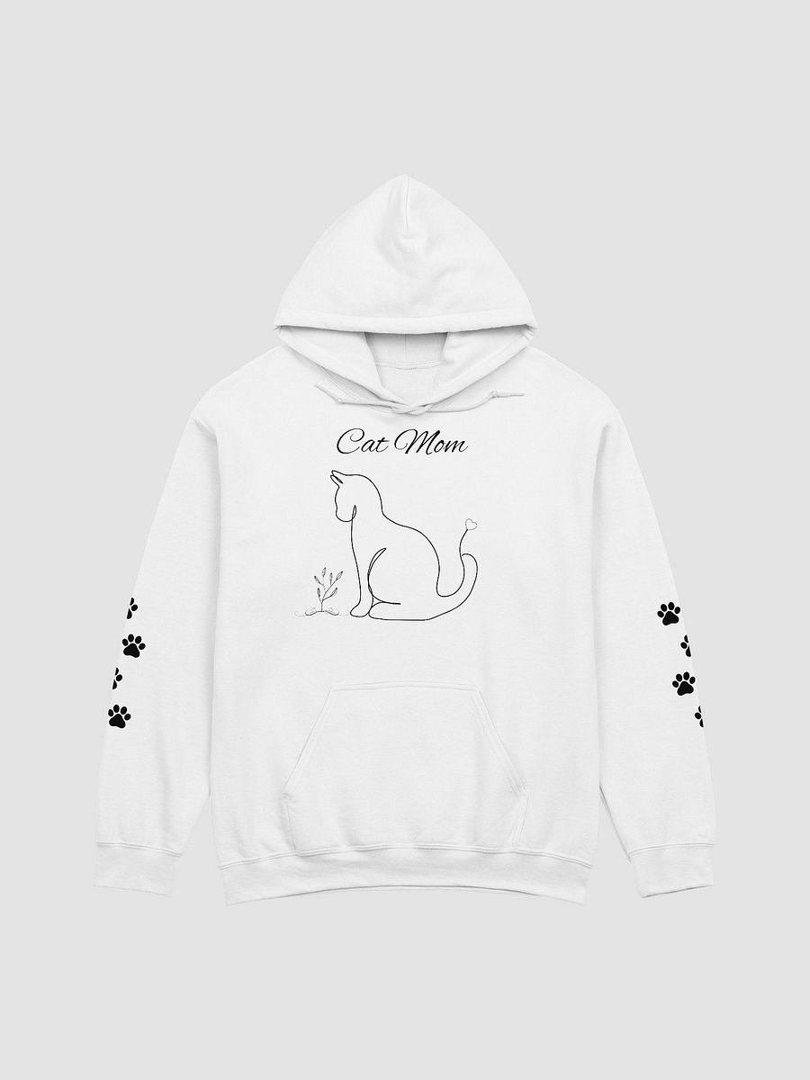 Cat Mom Line Art Unisex Hoodie product image (2)