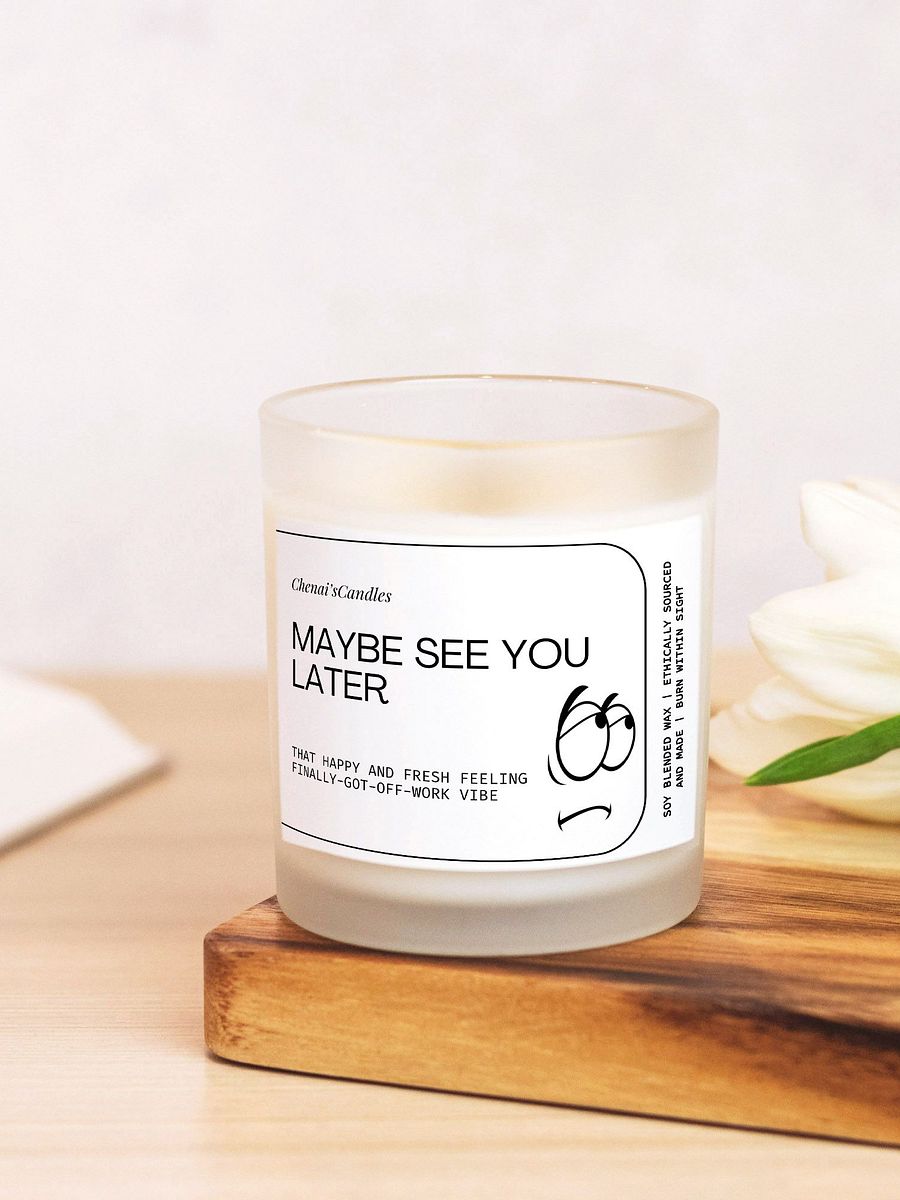 Maybe see you later Frosted Candle product image (4)