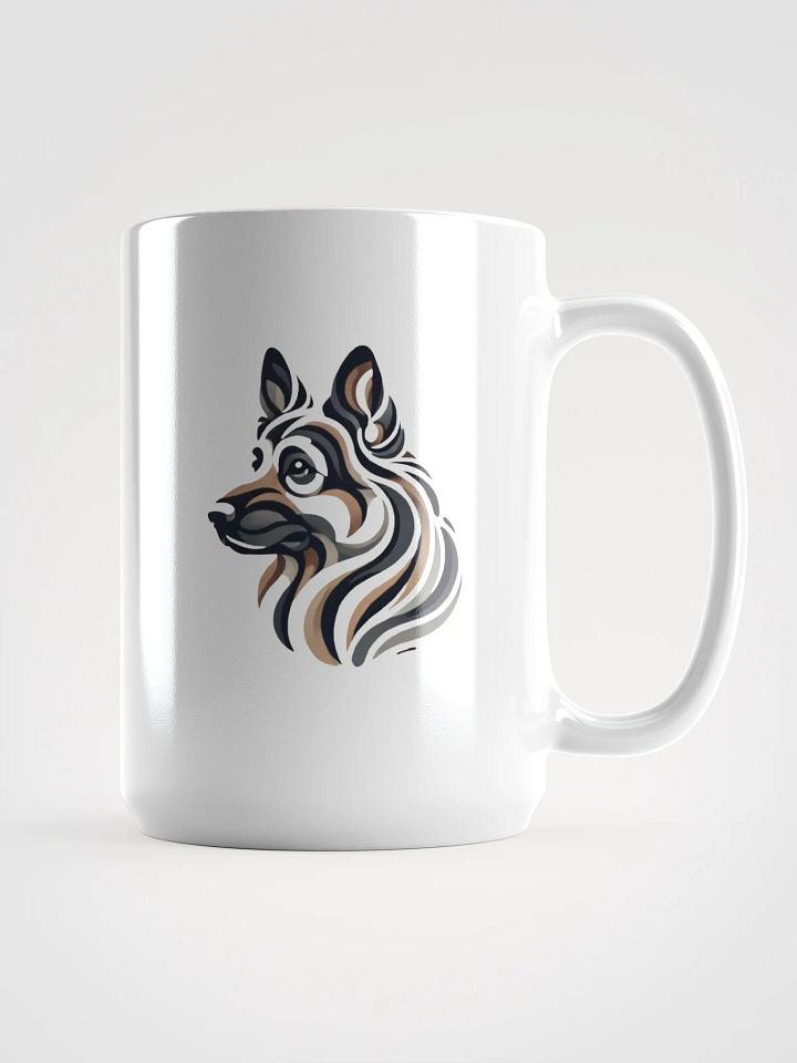 Sleek German Shepherd Abstract Art Mug product image (1)