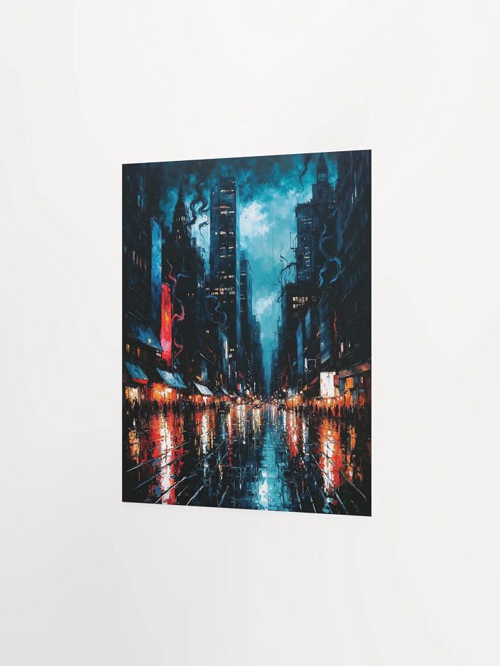Moody Urban Nightlife Matte Poster product image (11)