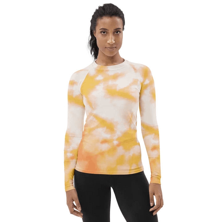 Sunset Splatter Women's Rash Guard product image (1)