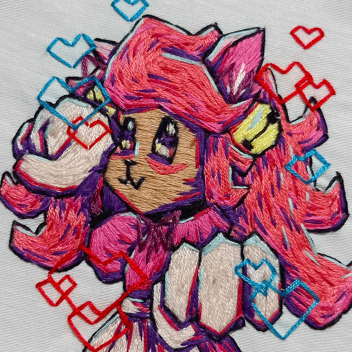 Mad Mew Mew from Undertale Embroidery Print product image (1)