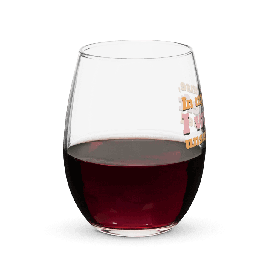 In My Defense Wine Glass product image (8)