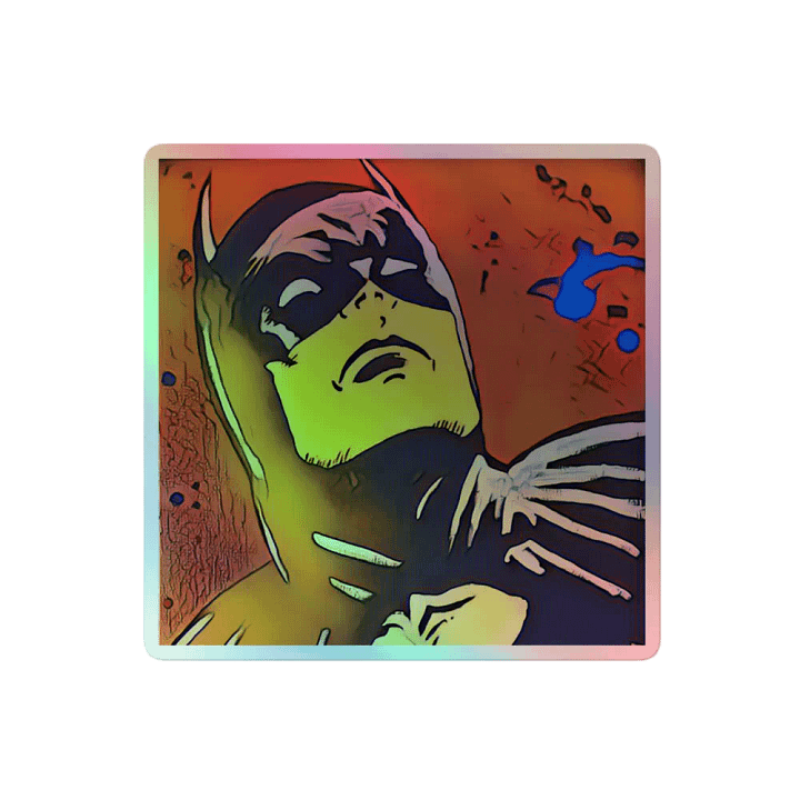 Bat Guy Lit Up Holographic Sticker Set product image (2)