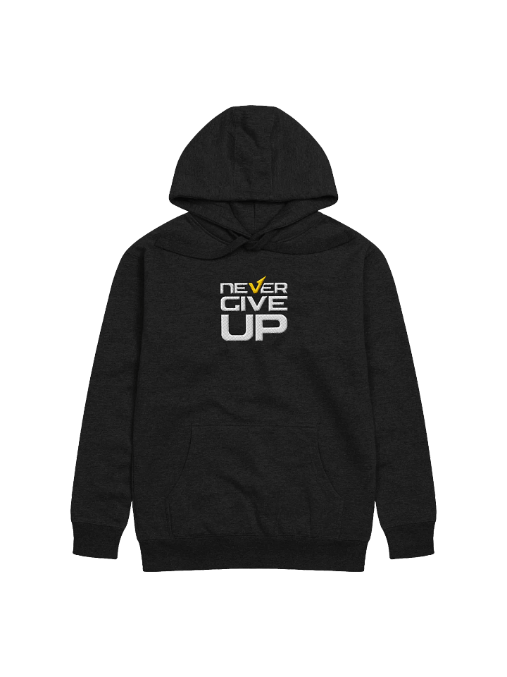 Never Give Up! Center Embroidered Hoodie product image (1)