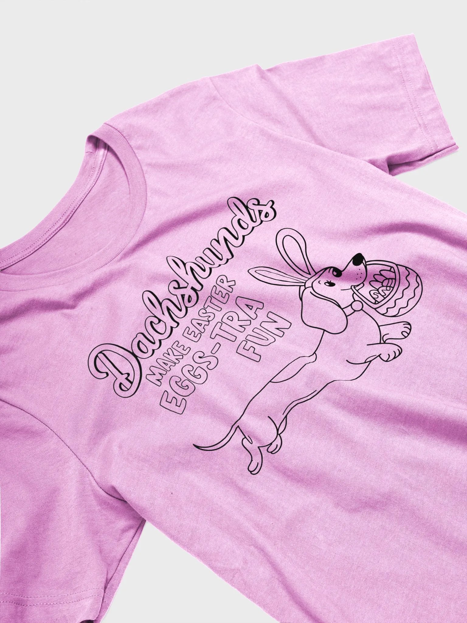 Egg-stra Fun Dachshund Easter Tee product image (5)