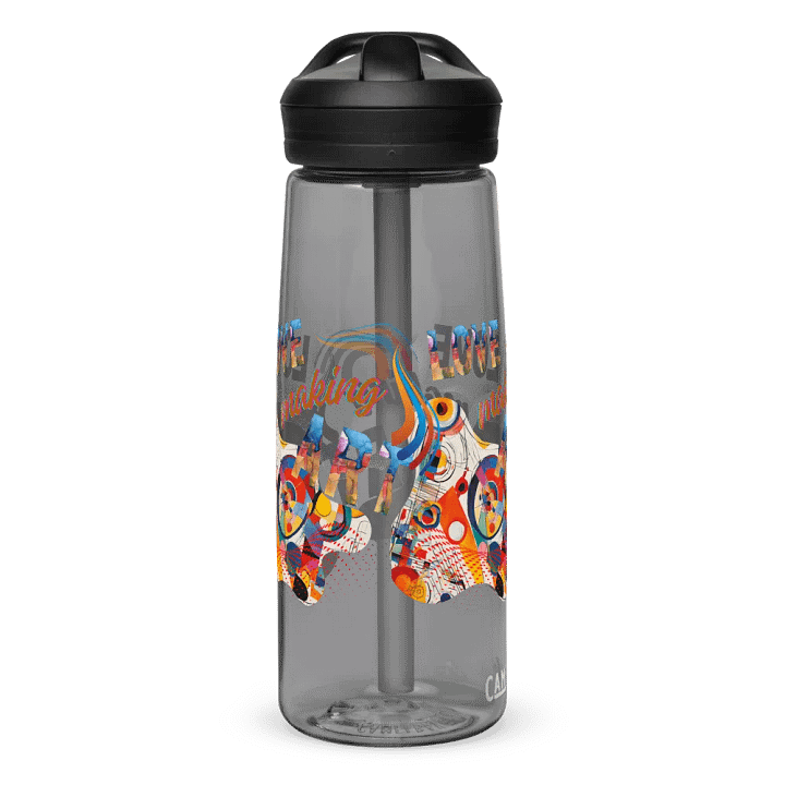 Camelback water bottle kadinsky inspired colorful design for the artist. 'Love creating Art'  Perfect gift for mom, dad, son, daughter colleague, friend who loves arty things product image (2)