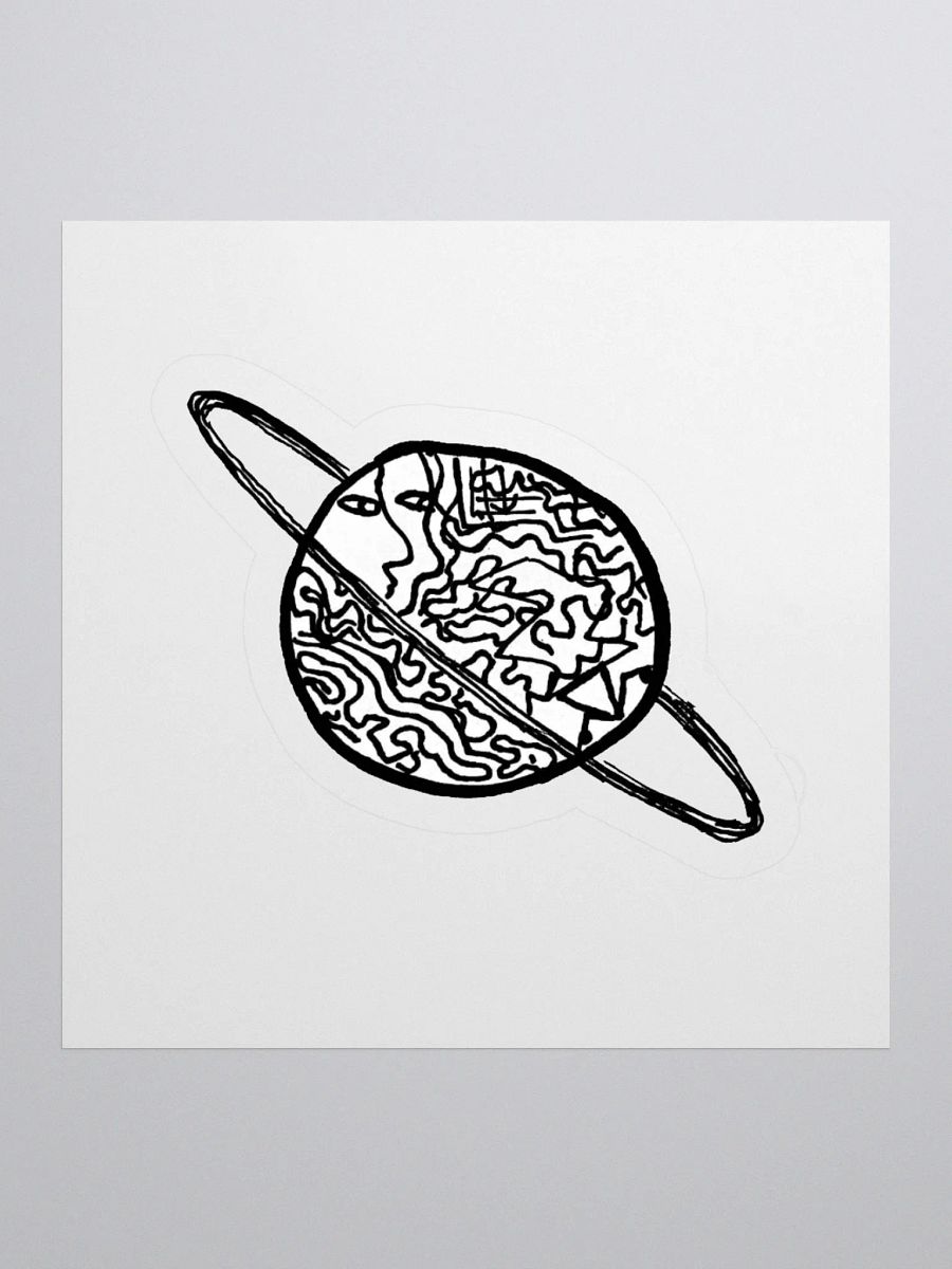 saturn faces sticker product image (1)