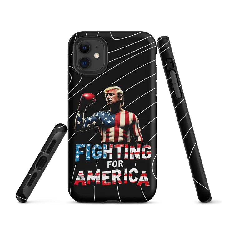 iPhone Tough Case: Trump, Fighting for America product image (1)