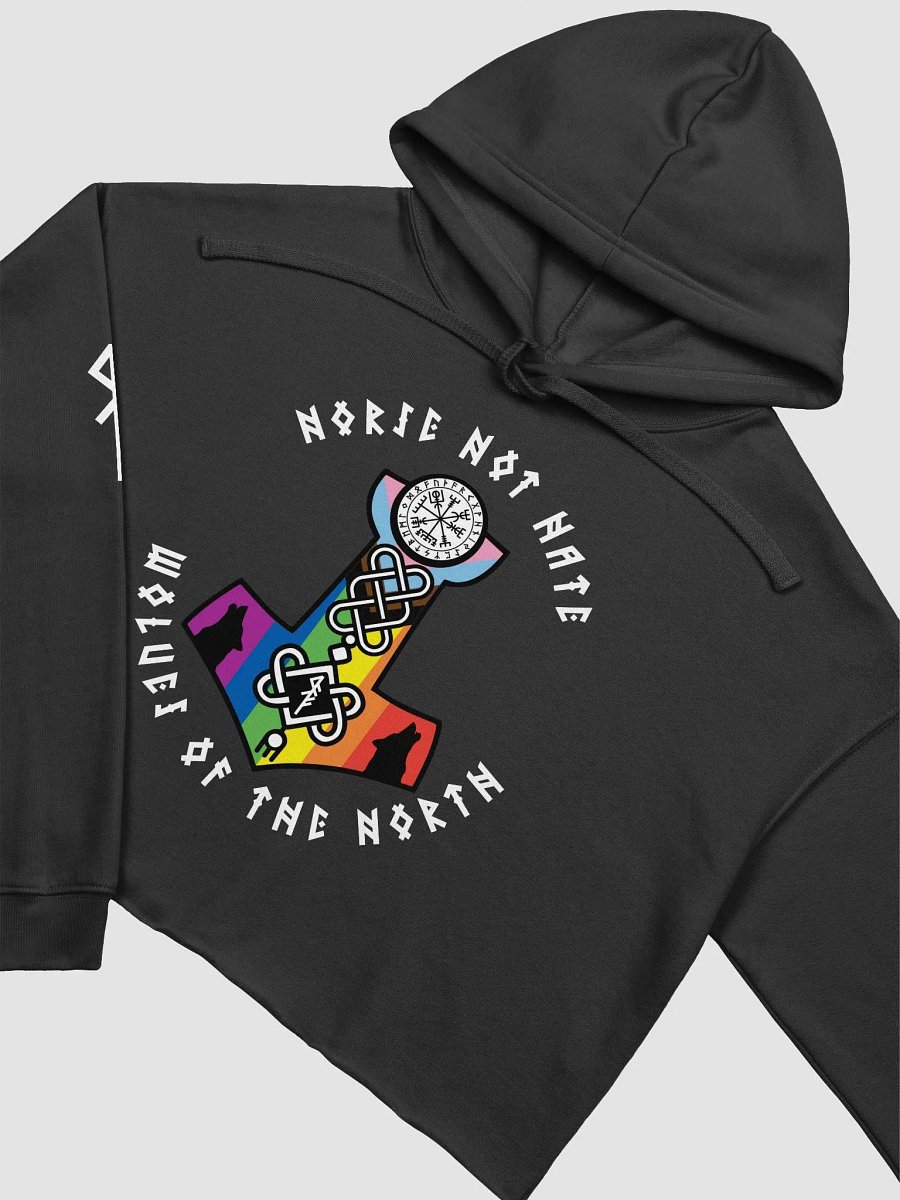 Wolves of The North Kindred - Norse Not Hate - Crop Top Hoodie product image (9)