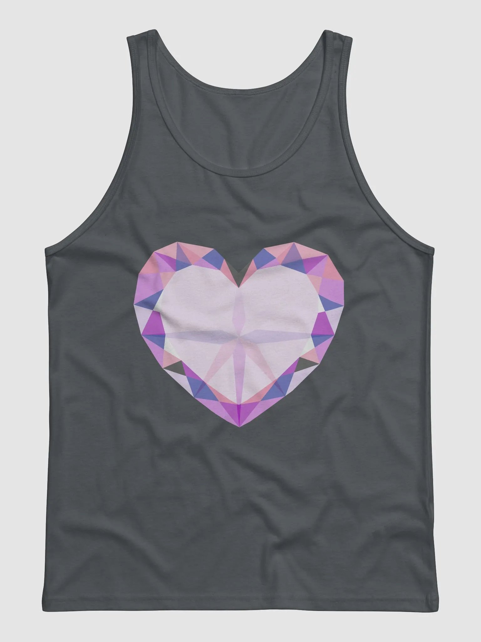 Crystal Heart Genderfluid Pride Tank Top product image (1)