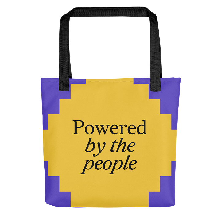 Powered by the People Tote (Purple/Yellow) product image (2)