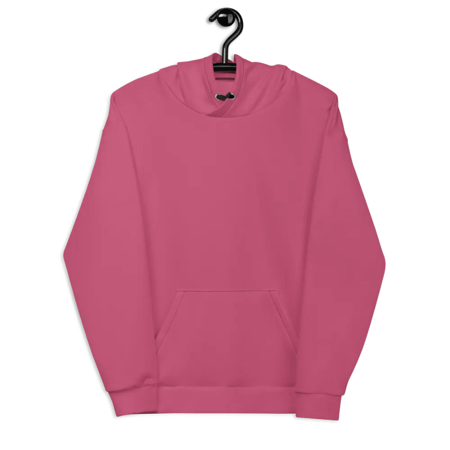 Plain Vibrant Red Soft Summer Unisex Recycled Polyester Heavyweight Premium Hoodie by Treasure Pie product image (8)