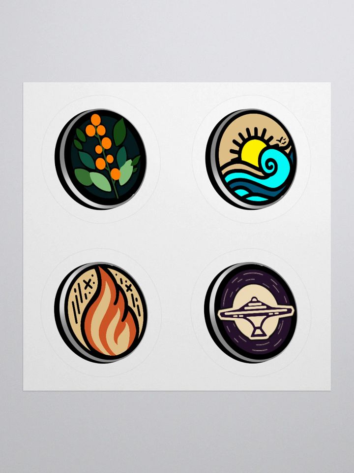 Minimal Faction Button Stickers product image (2)