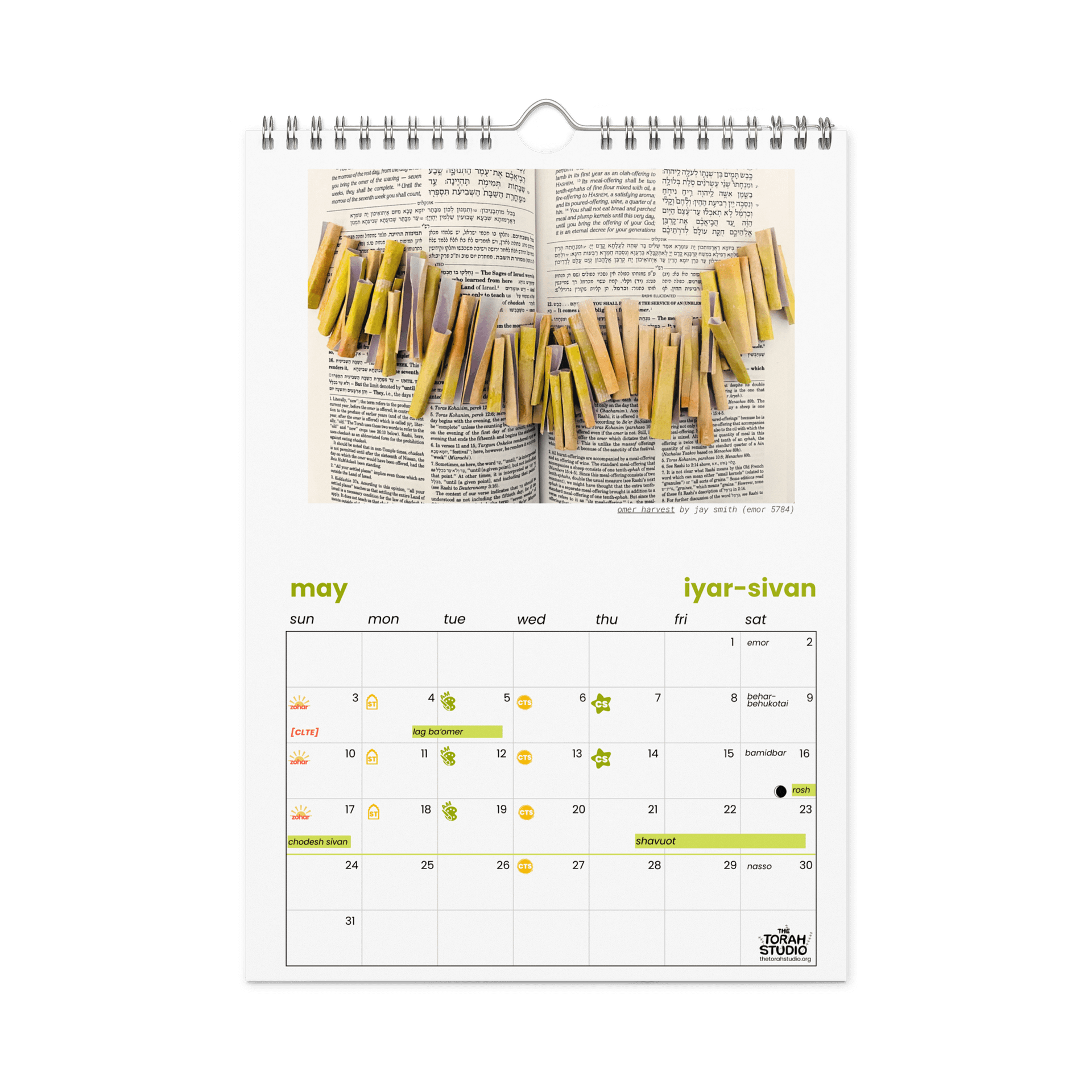 5786 Torah Studio Calendar! product image (2)