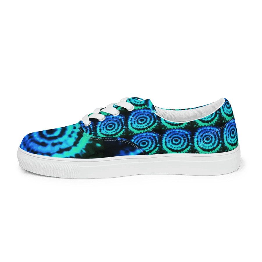 Blue moon splash lace up canvas shoes (mens) product image (10)