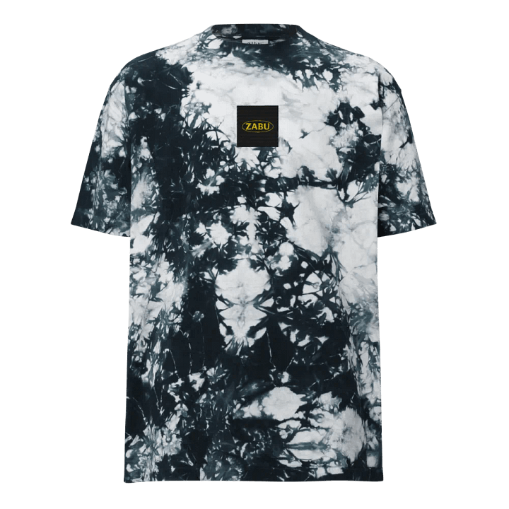 ZABU Yellow Oval Tie-Dye Streetwear T-Shirt product image (5)