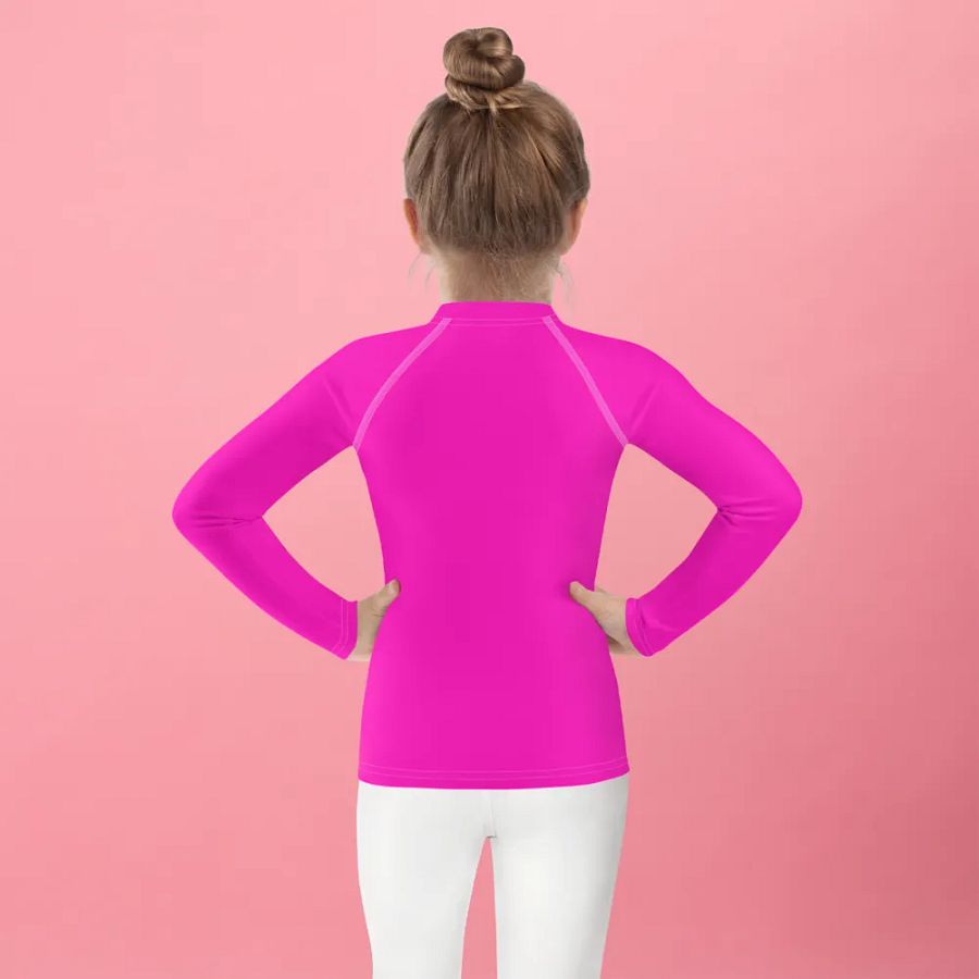 Magical Unicorn Pool Float Kids Rash Guard product image (2)