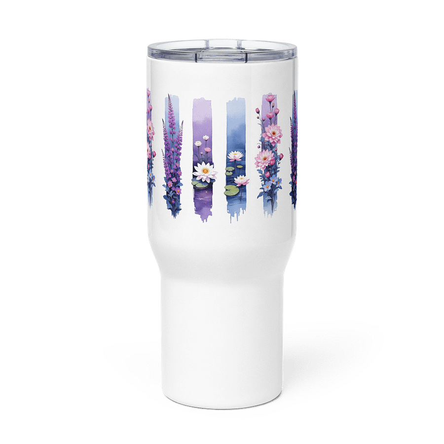 Tranquil Blooms Stainless Steel Travel Mug product image (3)