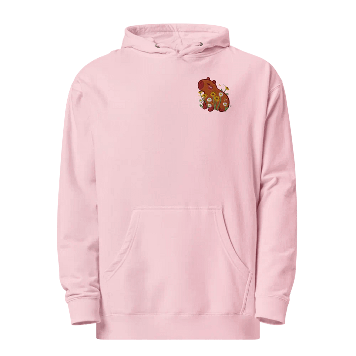 Floral Capybara Embroidered Hoodie product image (2)