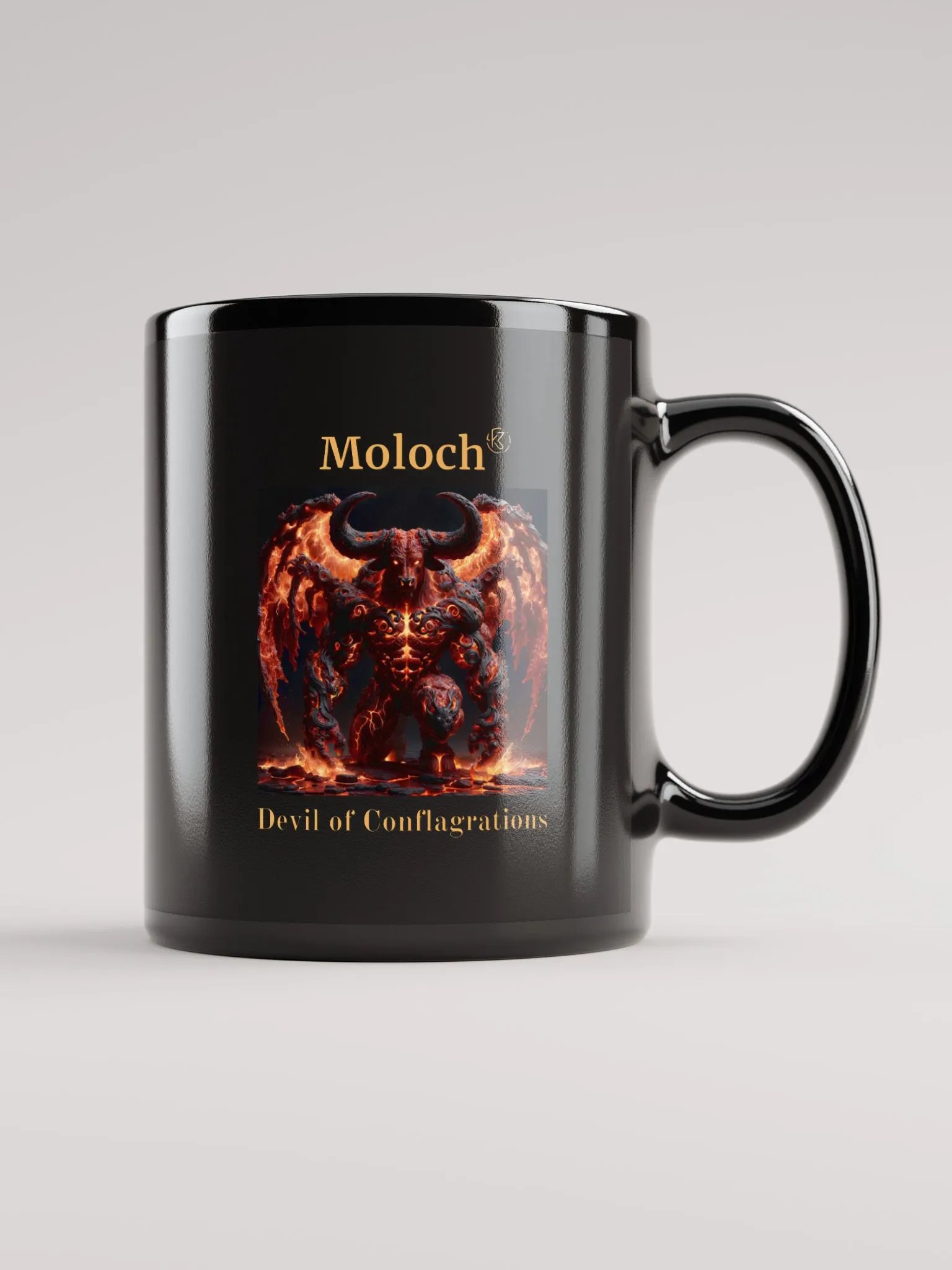 Supernal Moloch | Black Glossy Mug product image (3)