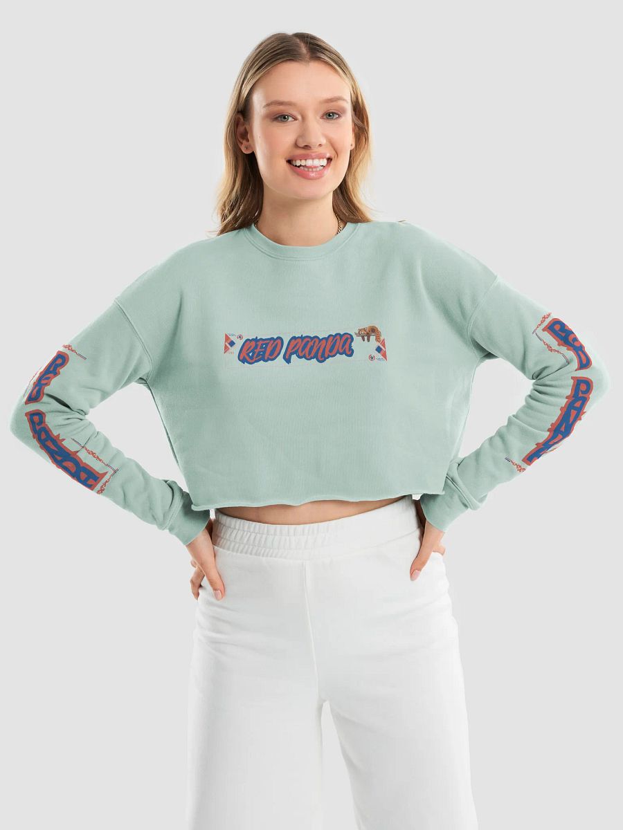 "Zzz" RED PANDA Crop Sweatshirt product image (17)