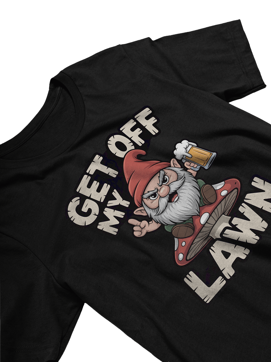 Angry Gnome 'Get Off My Lawn' T-Shirt product image (15)