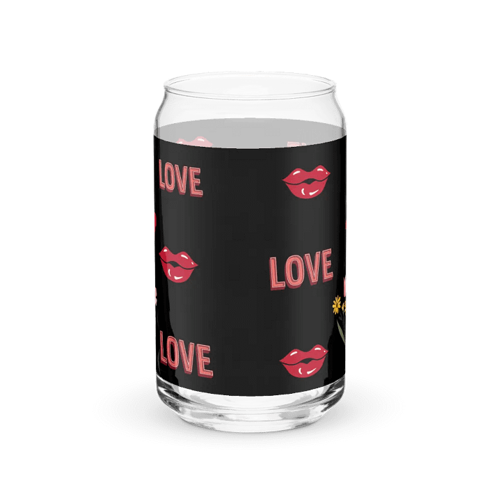 Love and Lips Glass Can product image (6)