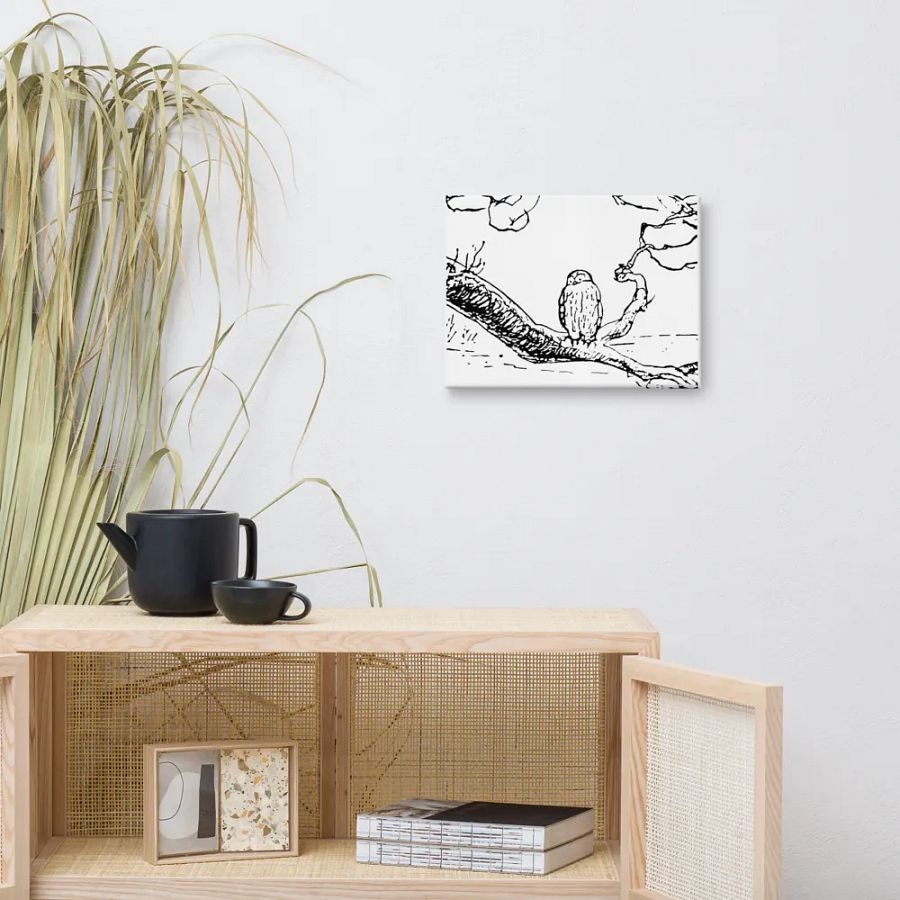 Owl on a Branch Canvas Artwork product image (7)