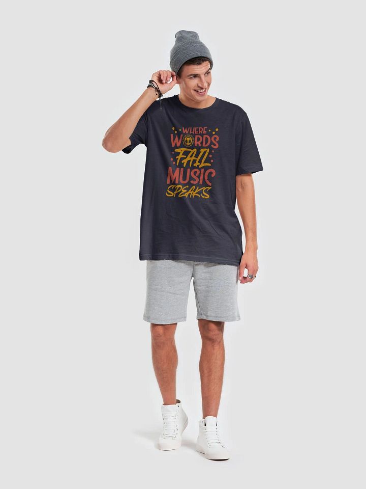 Where Words Fail, Music Speaks – Inspirational Music Quote T-Shirt product image (2)