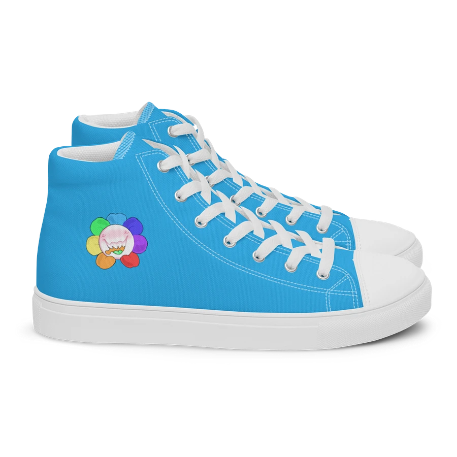 Blue and White Flower Sneakers product image (15)