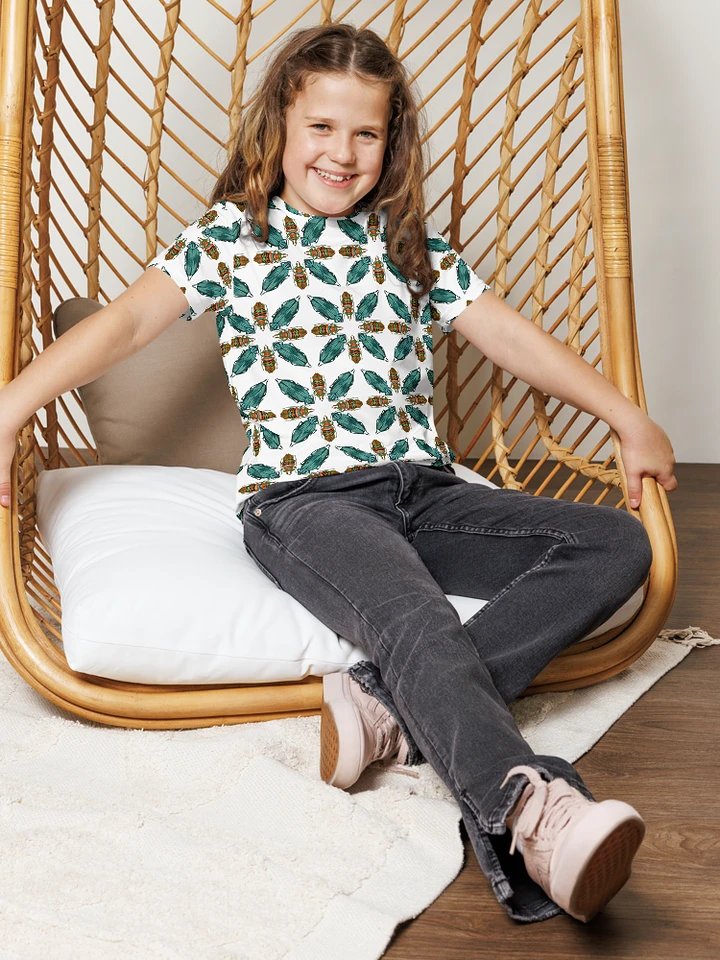 Kids Cute Beetle Pattern Tee Shirt product image (1)