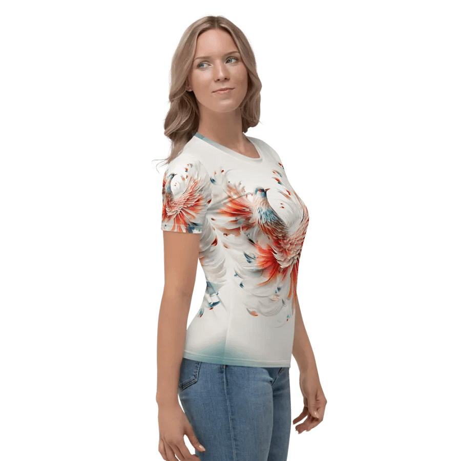 White pheasant T shirt product image (8)
