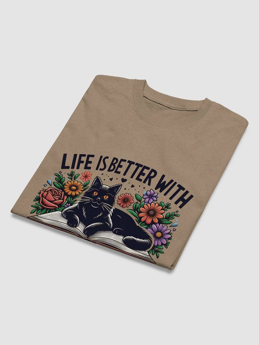 Life is better wtih cats and books Tshirt product image (11)