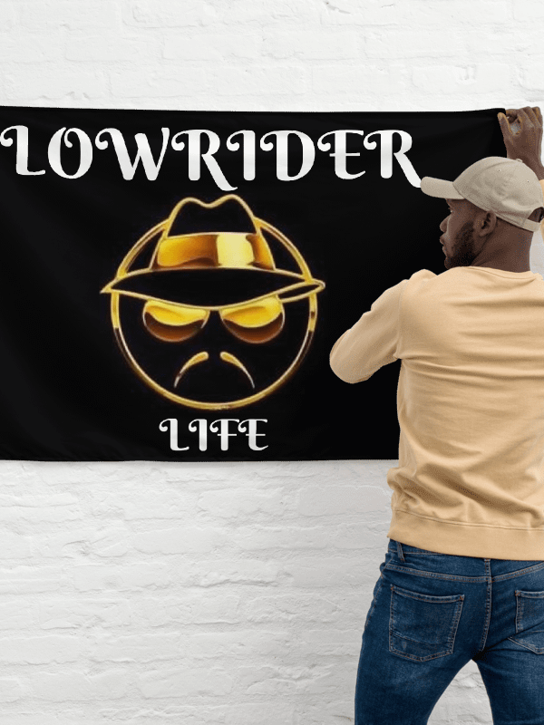 Golden Lowrider Life Flag product image (2)