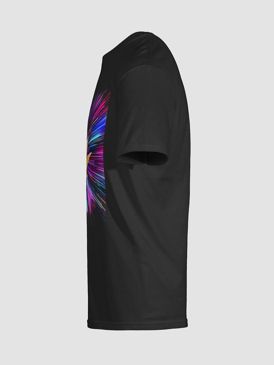 Energetic Leaf on Colorful Light Streaks Unisex T-Shirt product image (8)