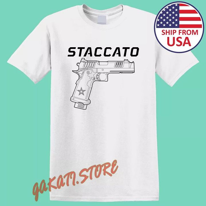 Staccato Guns Firearms Men's White Size S-5XL product image (1)