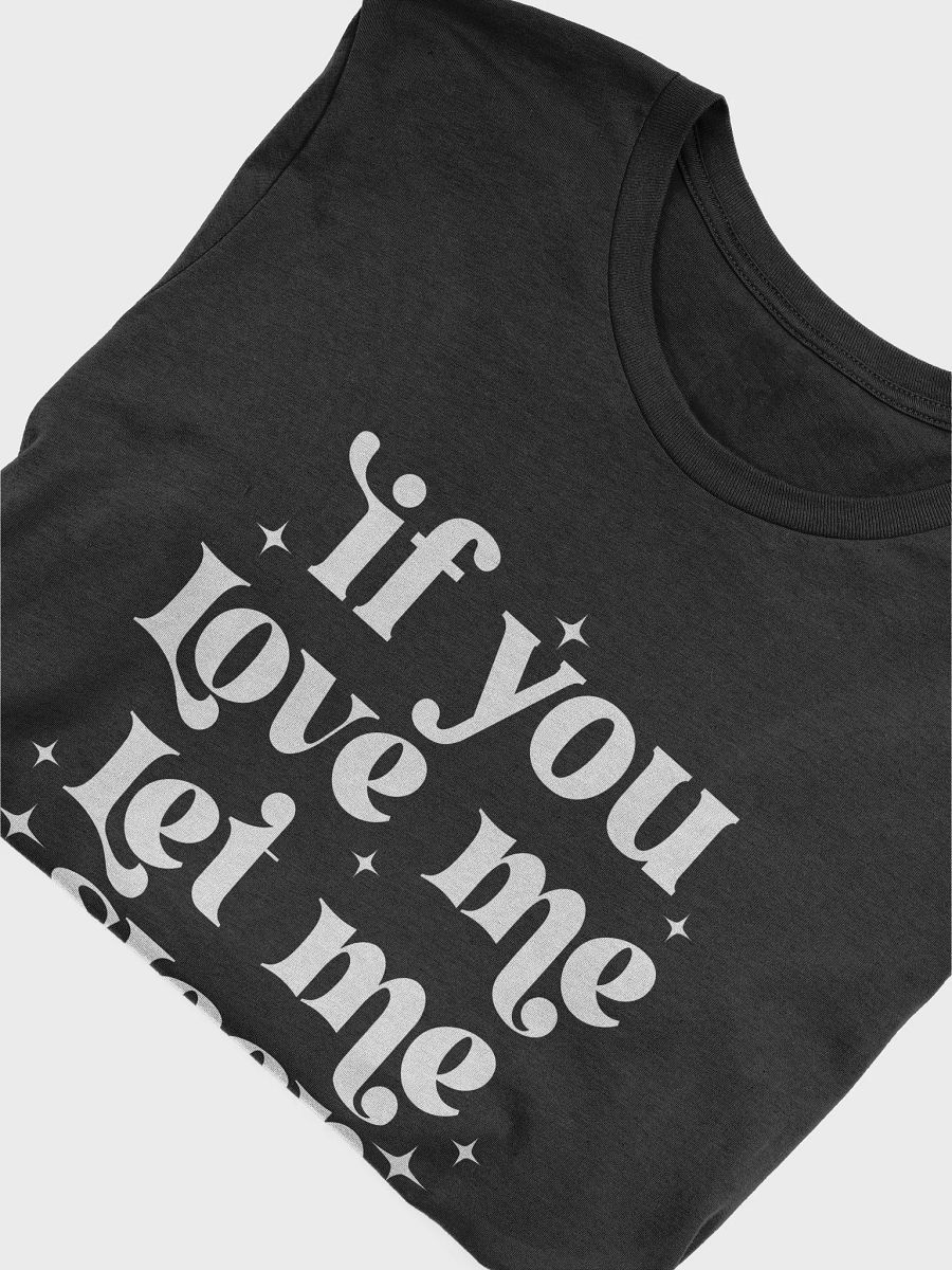 If You Love Me Let Me Sleep Women's Black T-Shirt product image (5)