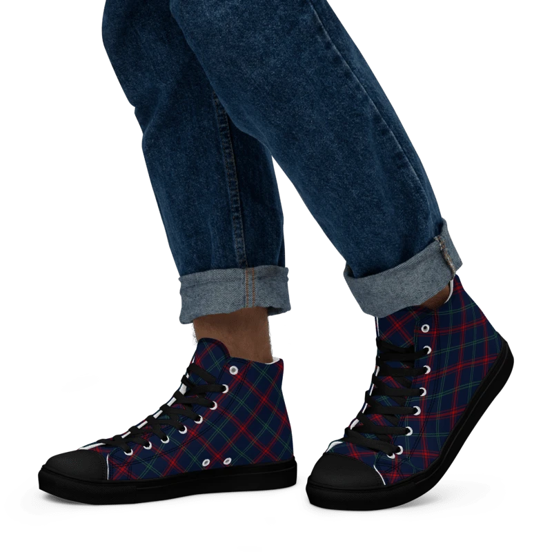 Lynch Tartan Men's High Top Shoes product image (5)