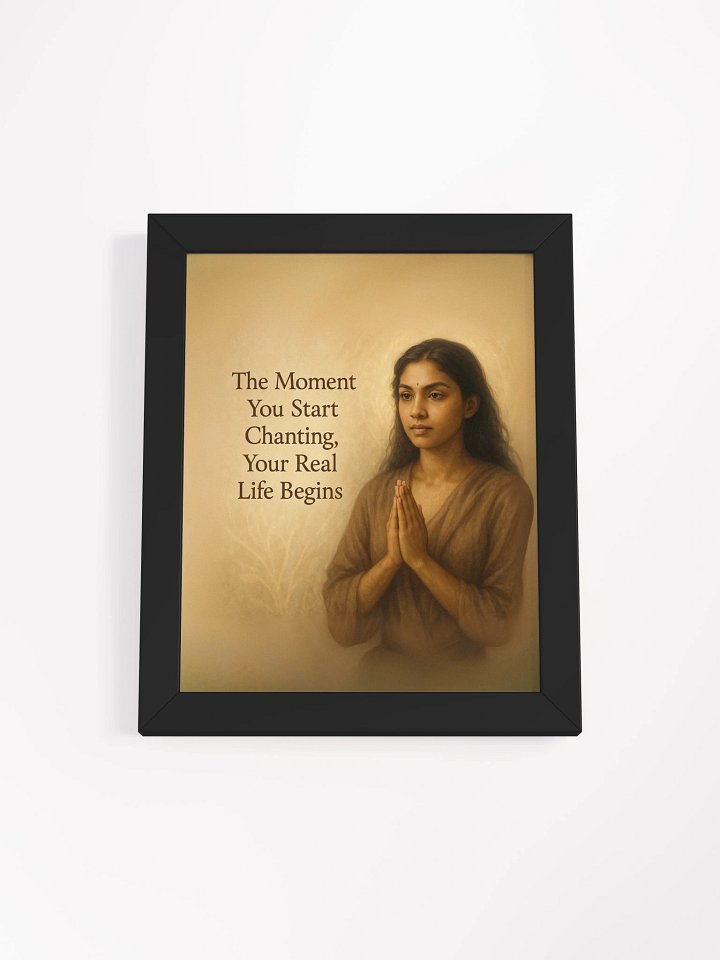 Chanting Awakens Life – Nichiren Buddhism Poster with Meditative Portrait product image (11)