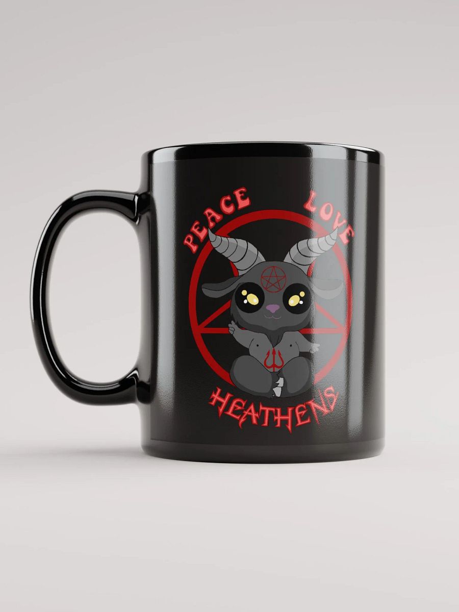 Peace, Love, Heathens Mug - Red product image (6)