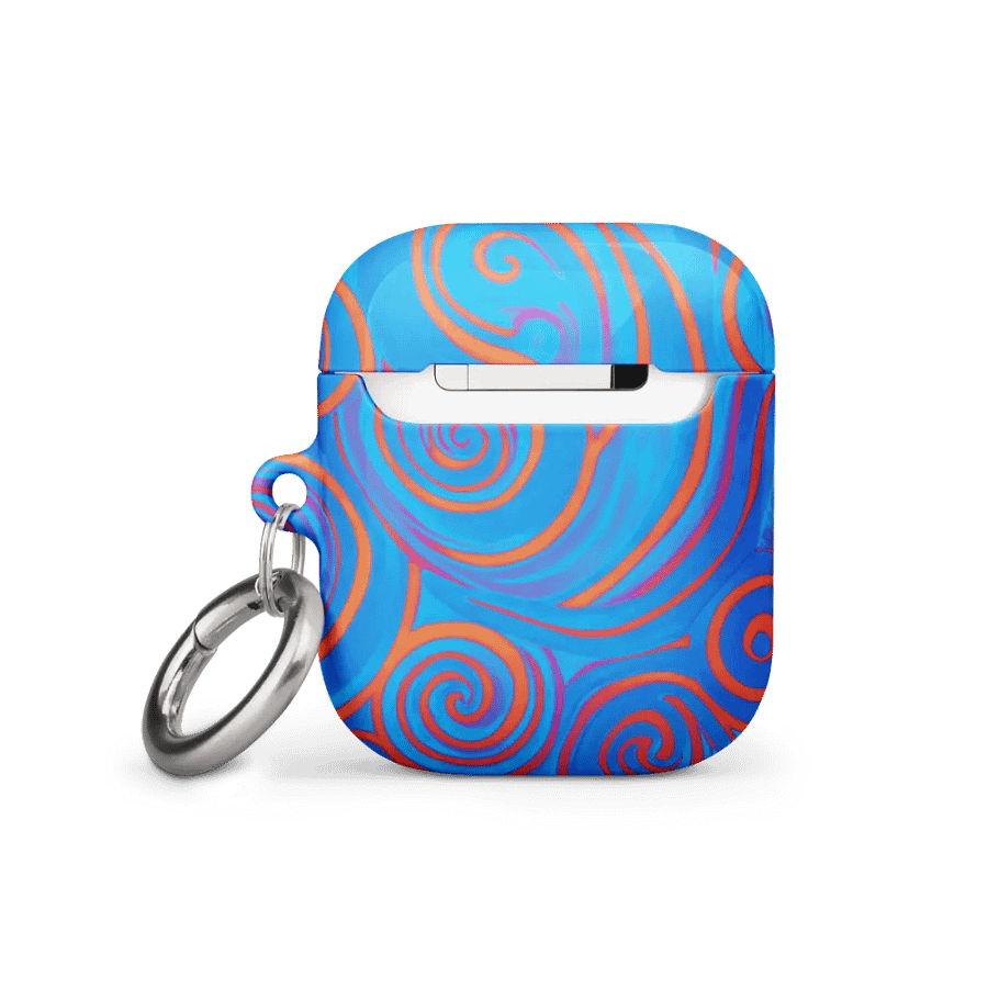 Funky Blue Dreams Liquid Tie-Dye Airpods Case product image (11)