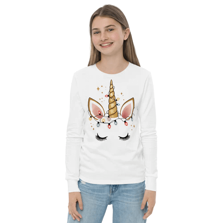 Enchanted Unicorn Glow Long Sleeve Tee product image (2)