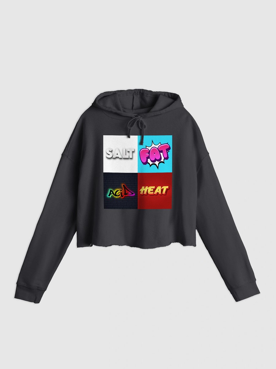 Salt Fat Acid Heat - Independent Trading Co. Women’s Lightweight Cropped Hoodie product image (2)