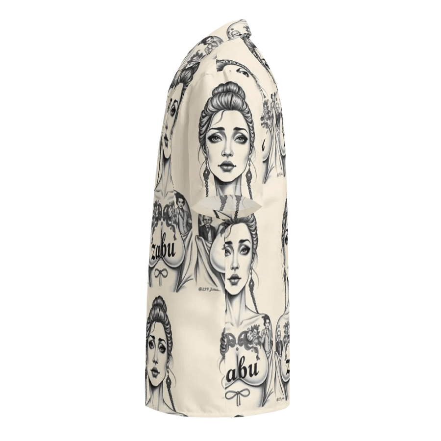 Ink Monochrome Elegance Hawaiian Shirt product image (4)