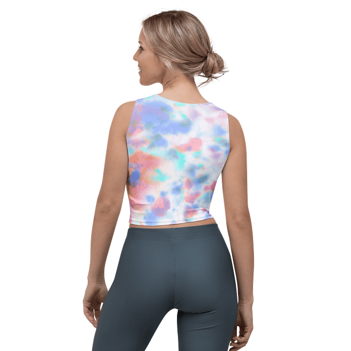 Sunset Waves All-Over Crop Top product image (2)