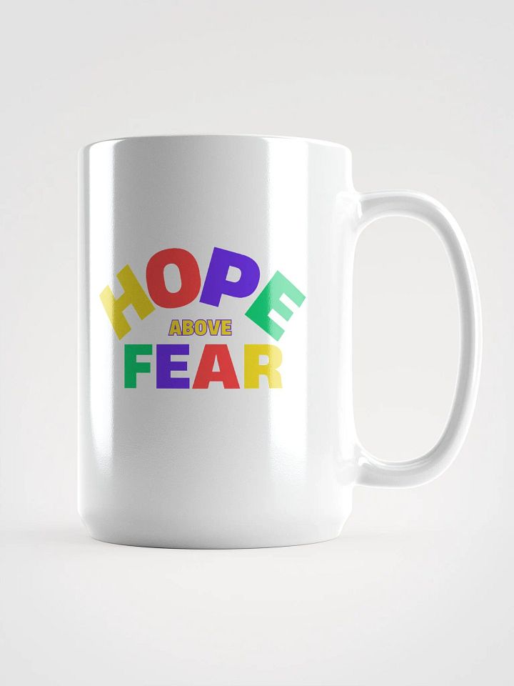 HOPE & FEAR Above White Glossy Mug product image (1)