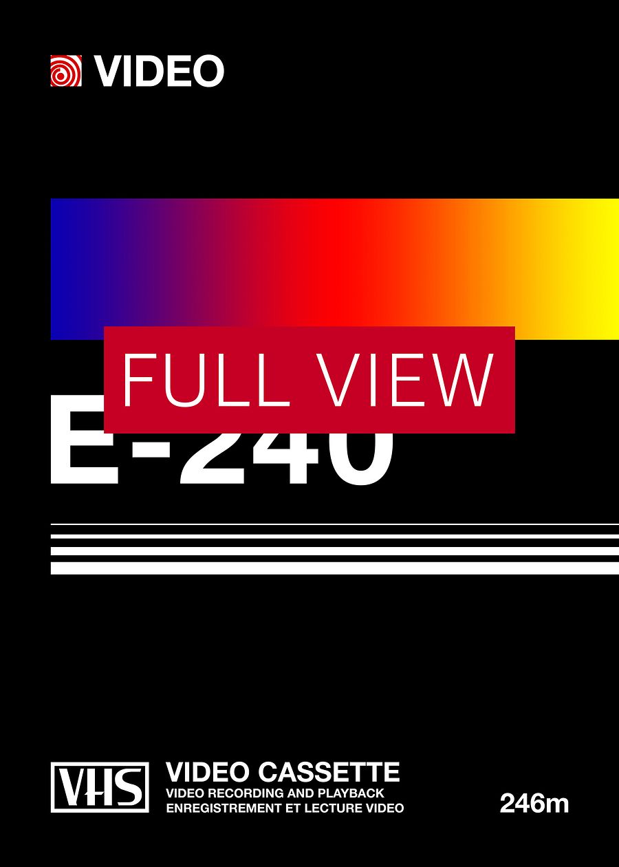 VHS cassette case E-240 [retrowave/vaporwave] — retrowave poster, aesthetic print, retrowave art, 80s wall decor product image (3)
